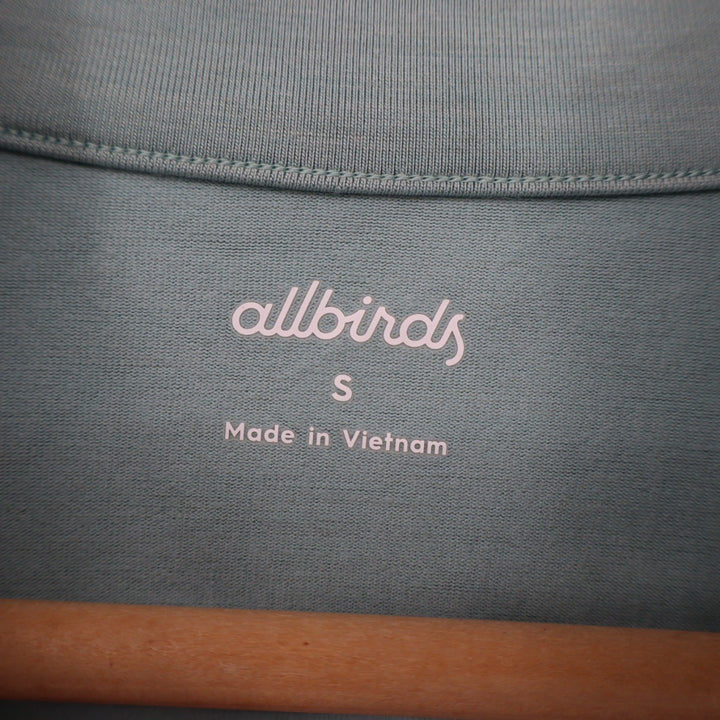 Allbirds Women's Long Sleeve Quarter Zip Pullover Athletic Top Size S Green