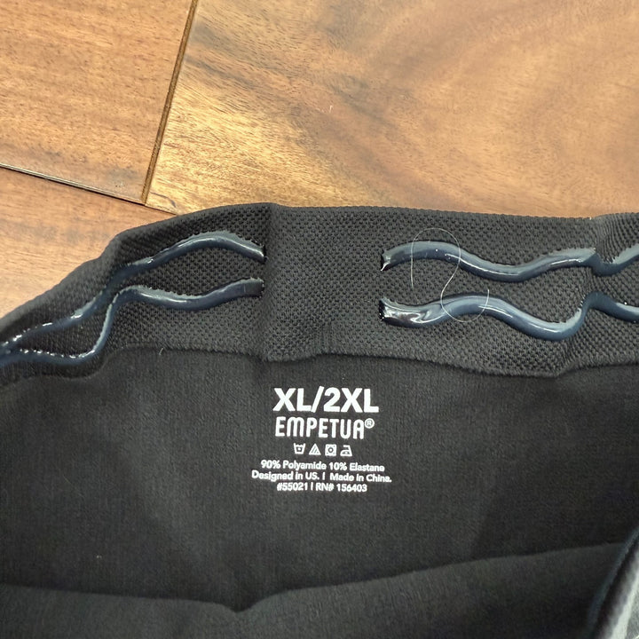 Empetua All Day Every Day High Waisted Shaper Shorts Womens XL/2XL Black Stretch