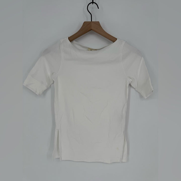 Madewell Elbow-Sleeve Boatneck Tee Size XXS