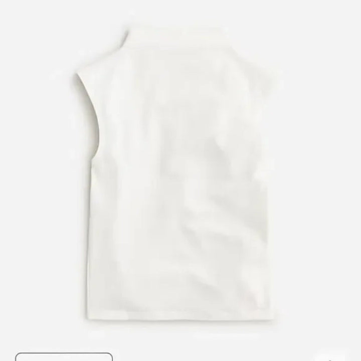 J.Crew Stretch Cotton-Blend Mockneck Tank Top Size 3X