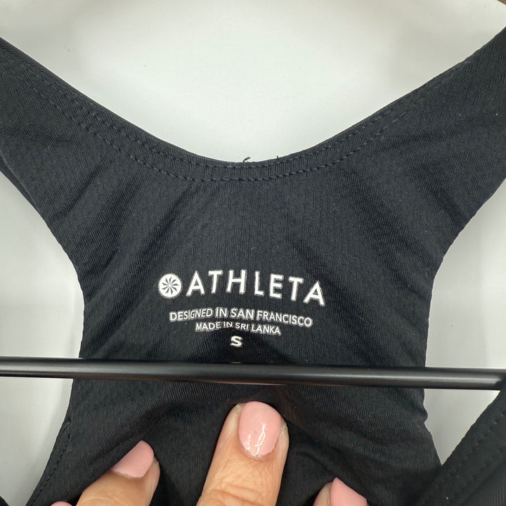 Athleta Black Racerback Tank Top Athletic Workout Fitness Size S