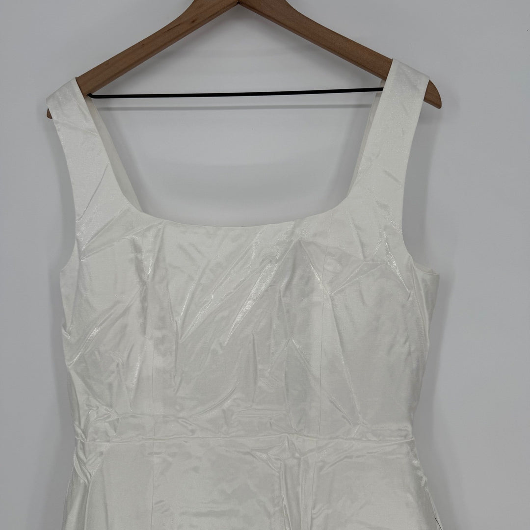 Lulus Gorgeous Aesthetic Ivory Taffeta Sleeveless Mini Dress Size XL