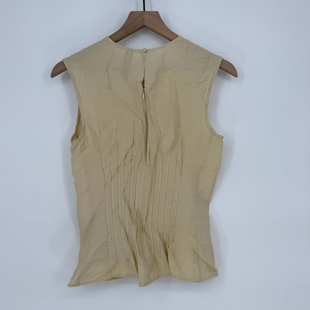 Anthropologie The Della Pleated-Waist Shell Top Size XS