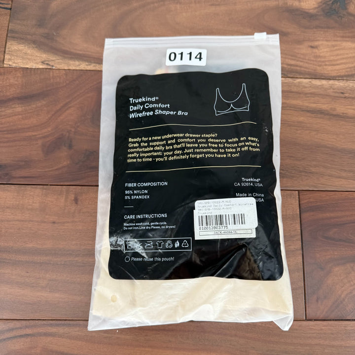 Truekind Daily Comfort Wireless Shaper Bra Womens Medium Nude Full Coverage