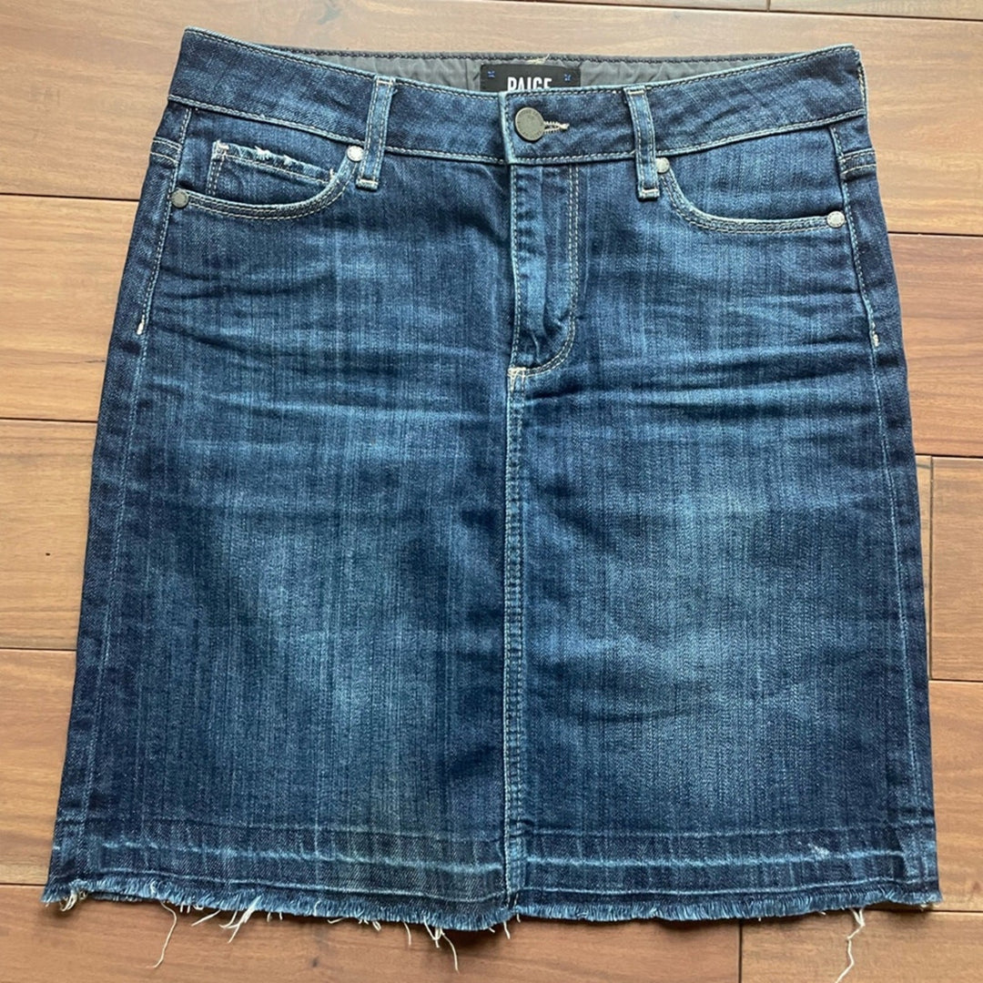Paige Denim Mini Skirt Dabney Size 26