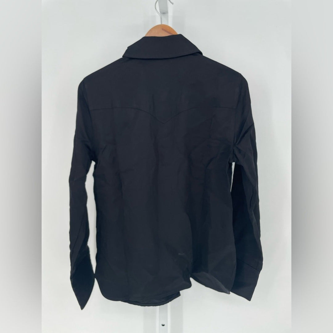 Madewell Western Shirt in Linen Blend Size 6