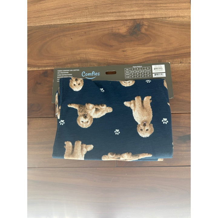 Comfies Unisex XL Blue Dog Pajama Pants Soft Comfortable Lounge Bottoms