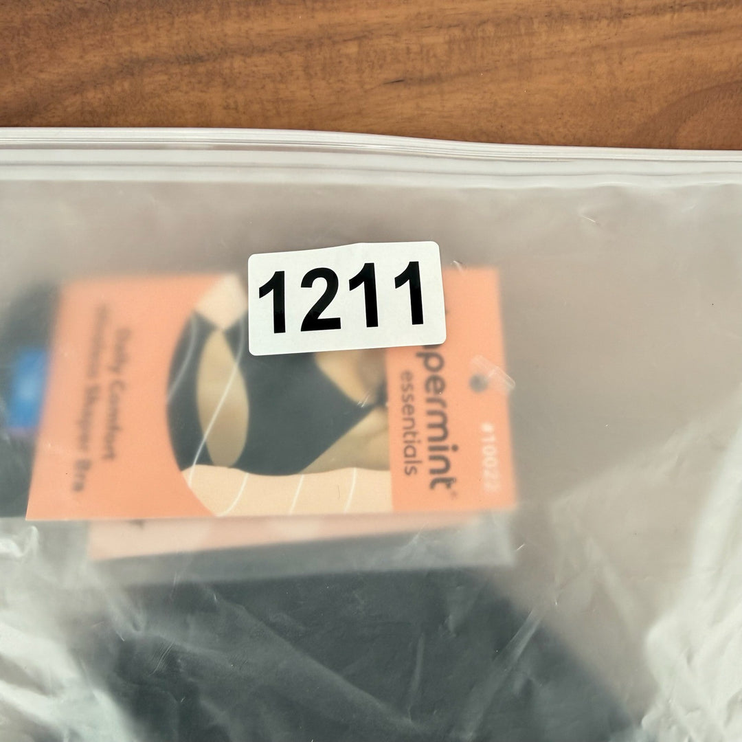 Shapermint Essentials Black Wireless Shaper Bra XL Daily Comfort Front Closure