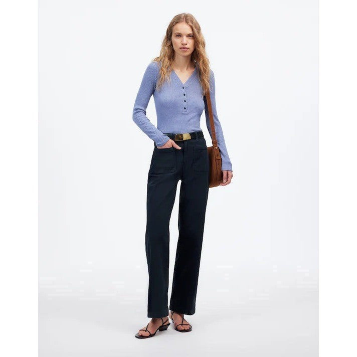 Madewell Emmett Wide Leg Crop Utility Pants Workwear High Rise Size 31T