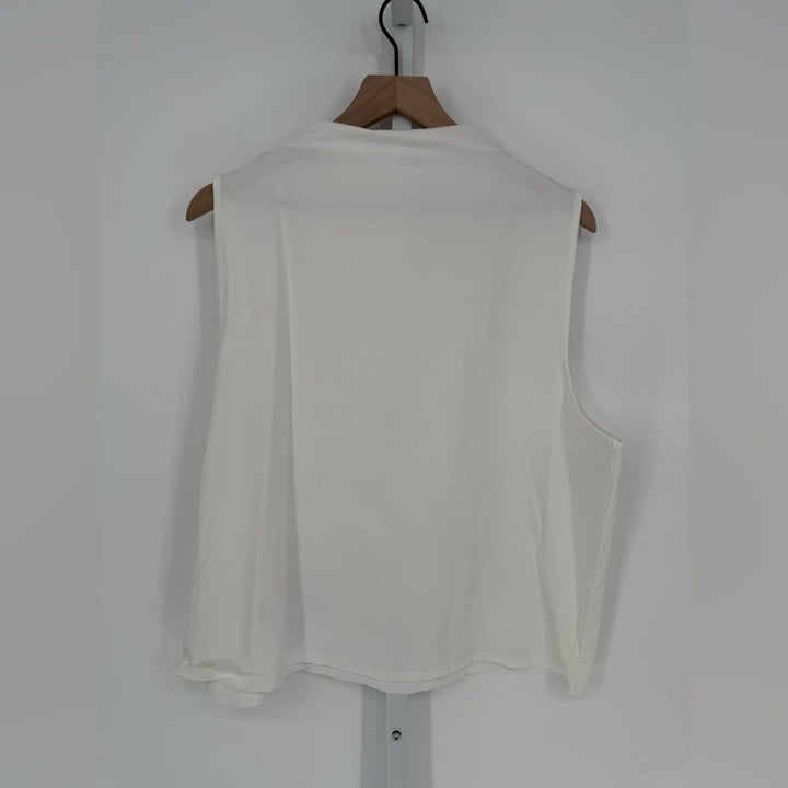 J.Crew Stretch Cotton-Blend Mockneck Tank Top Size 3X