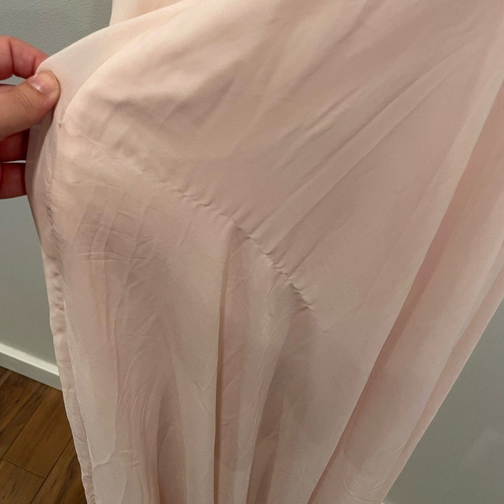 Dessy Collection Strapless Floral Embroidered Corset Maxi Dress Size 16