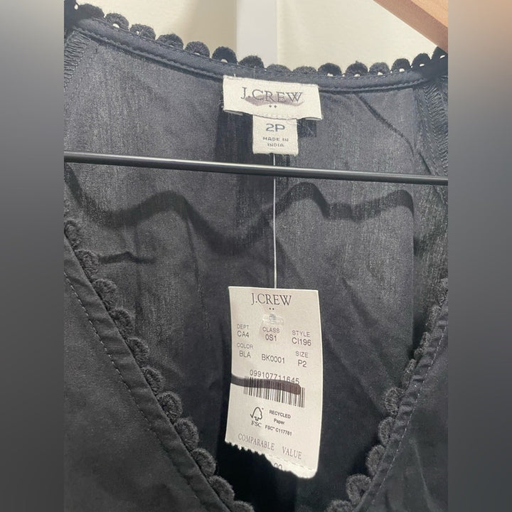 J.Crew Lace-Trim Midi Dress Size P2