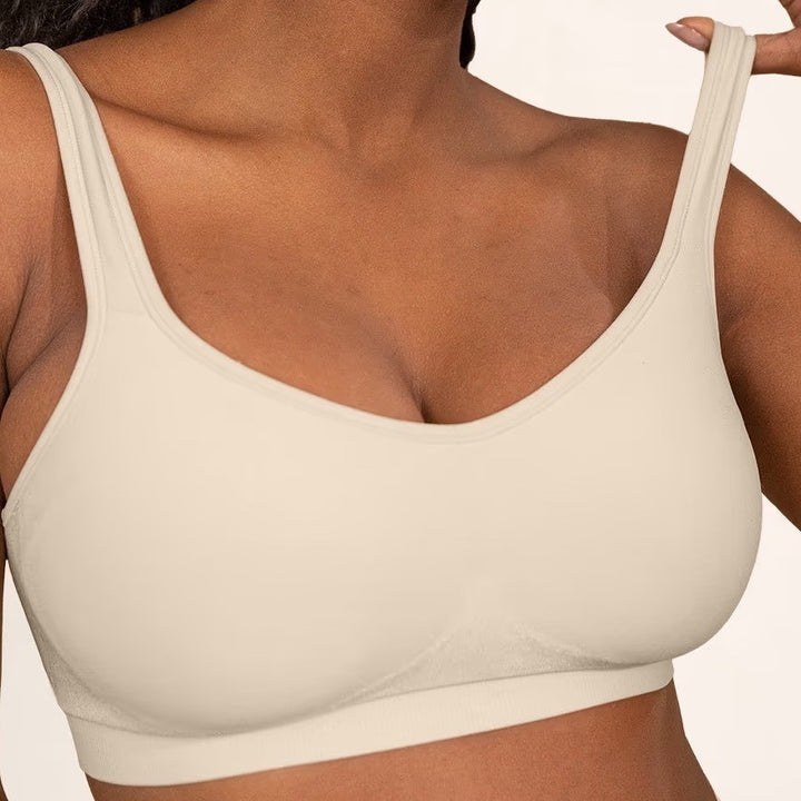 Truekind Wireless Shaping Bra 2XL Chai Everyday Comfort Straps