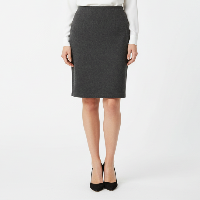 Eileen Fisher Grey Pencil Skirt Size XL