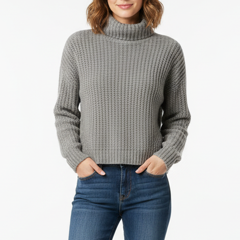 Madewell Pointelle-Stitch Mockneck Sweater Size XXS