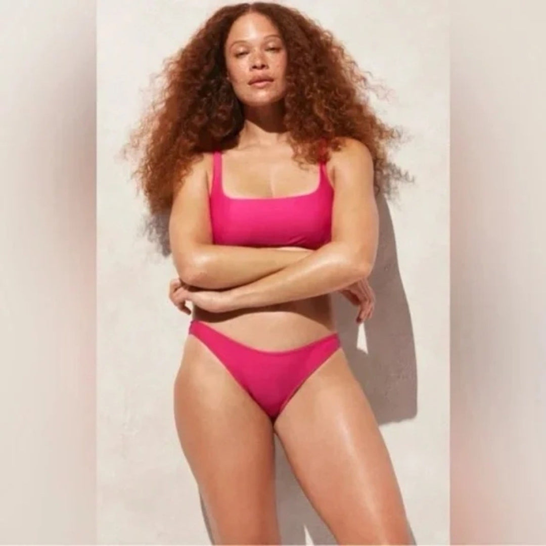 J.Crew Heritage 1989 High-leg Bikini Bottom Size L